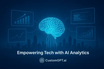 CustomGPT.ai, AI analytics, business intelligence, tech automation, AI efficiency, data dashboard, global innovation, AI for business 2025