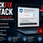 ClickFix Attack Explained How Fake Security Verification Pages Trick Users into Installing Malware